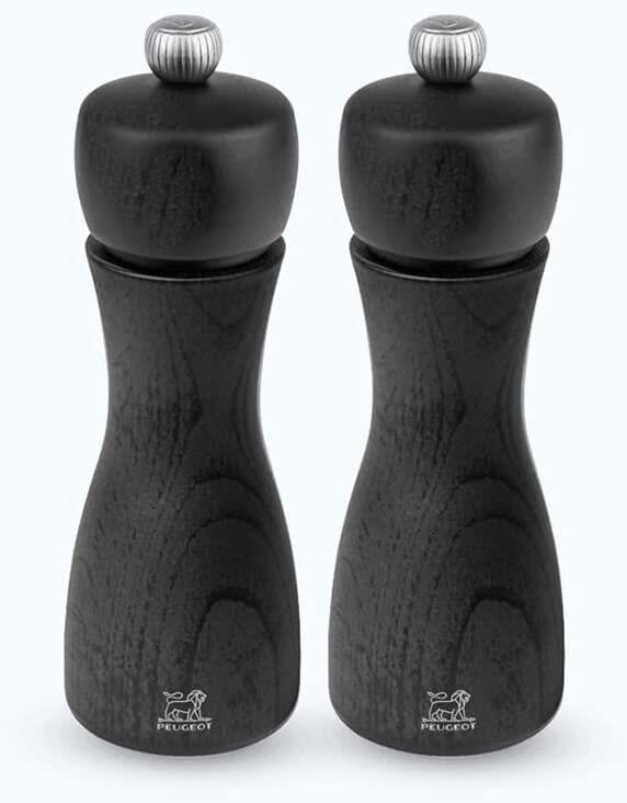 Peugeot Tahiti Graphite Karabiber + Tuz Değirmen Set 2 li Siyah 15 cm