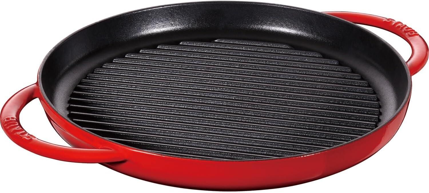 Staub LA COCOTTE Çift Kulplu Döküm Izgara Tava Döküm Demir 30 cm