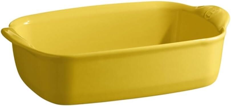 Emile Henry Fırın Kabı Dikdörtgen 22 x 14 cm Mat Sarı