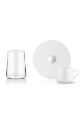 Koleksiyon Sufi Türk Kahve Seti 6 Kişilik 18 Parca Bardaklı Sade