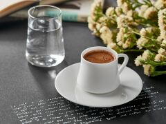 Koleksiyon Sufi Türk Kahve Seti 6 Kişilik 18 Parca Bardaklı Sade