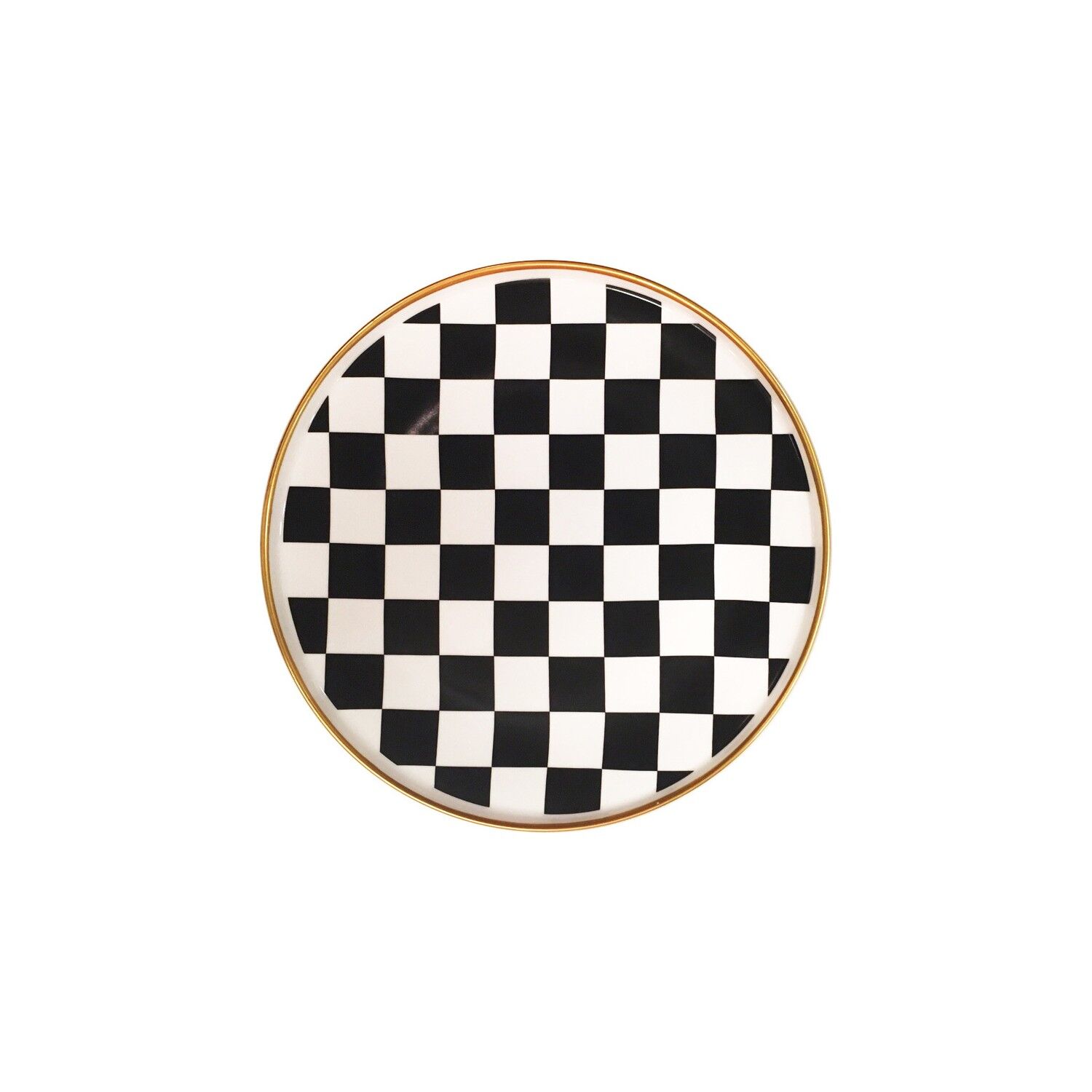 KOLEKSİYON TATLI TABAK SETİ 6 LI DAMA SİYAH BEYAZ