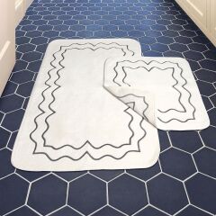 Nazik Home Helena Antrasit 2 li Paspas Set 70*120