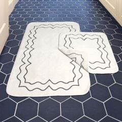 Nazik Home Helena Antrasit 2 li Paspas Set 70*120