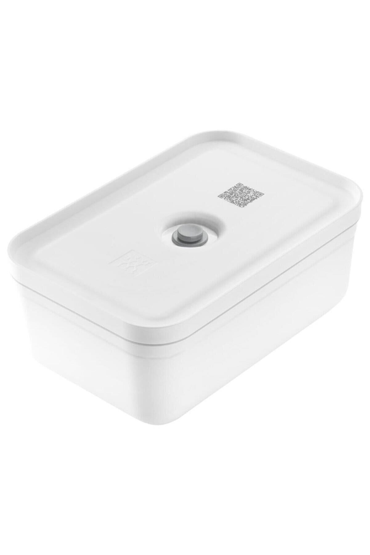 Zwiliing Vakumlu Yemek Kabı Plastik Büyük Boy Beyaz - Gri