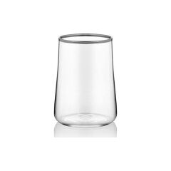 KOLEKSİYON AHESTE KAHVE BRD ST 6LI PARLAK PLATIN SEFFAF