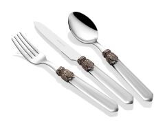 Rivadossi Venezia Şeffaf 24 Parça Çatal Bıçak Seti 6 Kişilik