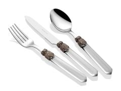 Rivadossi Venezia Şeffaf 24 Parça Çatal Bıçak Seti 6 Kişilik