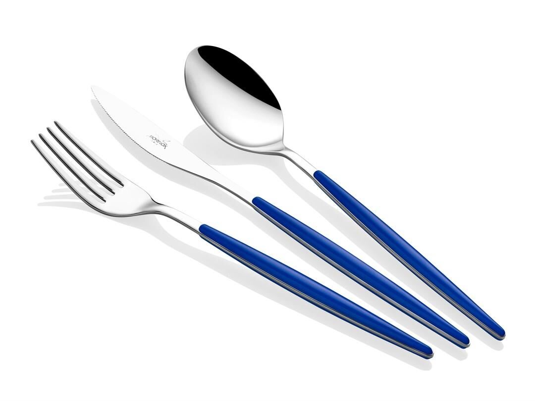 Mori Flash Mavi 24 Parça Çatal Bıçak Seti 6 Kişilik