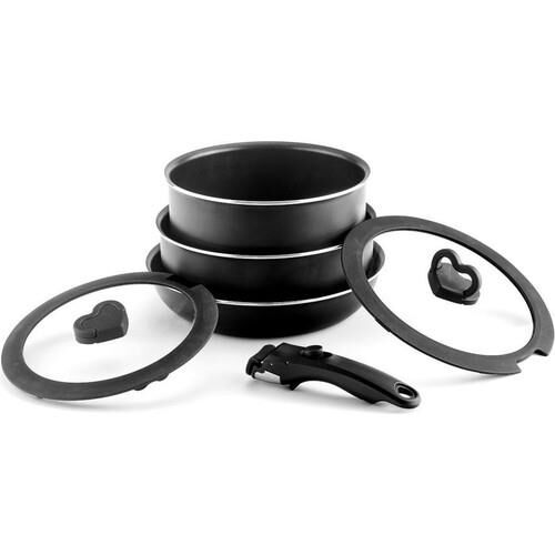 LEGGNO AIO2252SET6SP ALL-IN-ONE SPEC. EDİTİON TİTANİUM 6 PRÇA TENCERE SETİ