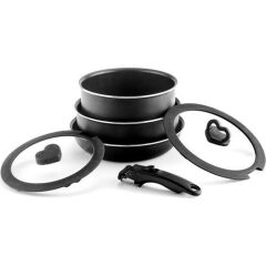 LEGGNO AIO2252SET6SP ALL-IN-ONE SPEC. EDİTİON TİTANİUM 6 PRÇA TENCERE SETİ