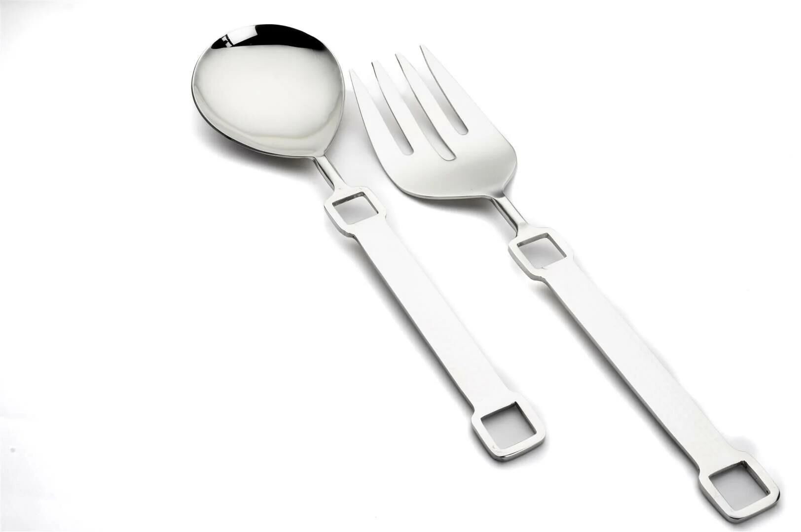 Mikasa Moor Mira Gümüş 2li Salata Servis Seti