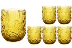 Mikasa Moor Amber Kuş Dekorlu 6lı Su Bardağı 8x10cm
