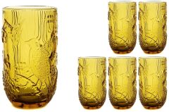 Mikasa Moor Amber Kuş Dekorlu 6lı Meşrubat Bardağı 8x14cm