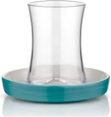 Koleksiyon Tiryaki Turkuaz 12 Parça Çay Seti