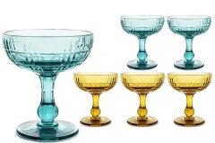 Mikasa Moor 6lı Amber Mavi Renkli Dondurma Kasesi 11x12cm