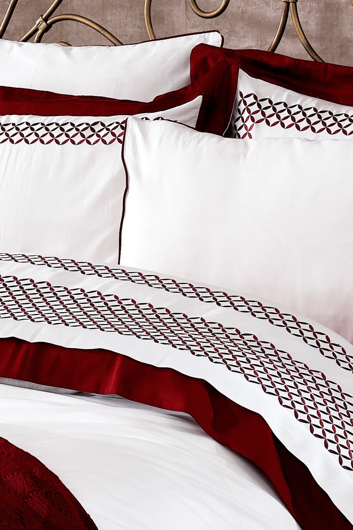 NAZİK HOME SANDY NEVRESİM TAKIMI ÇK BORDO