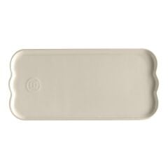 Emile Henry Madeleine Servis Tabağı 2 x 15 x 31,5 cm Ekru / Clay
