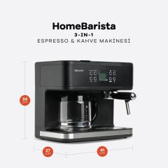 Dexart Home Barista 3-in-1 Filtre Kahve & Espresso Makinesi