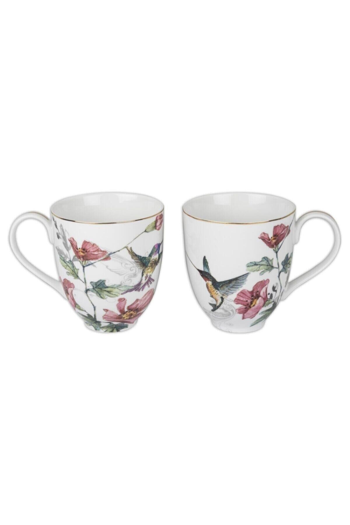 Mikasa Moor Pink Birds 2li Kupa Seti