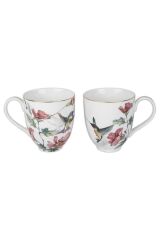 Mikasa Moor Pink Birds 2li Kupa Seti