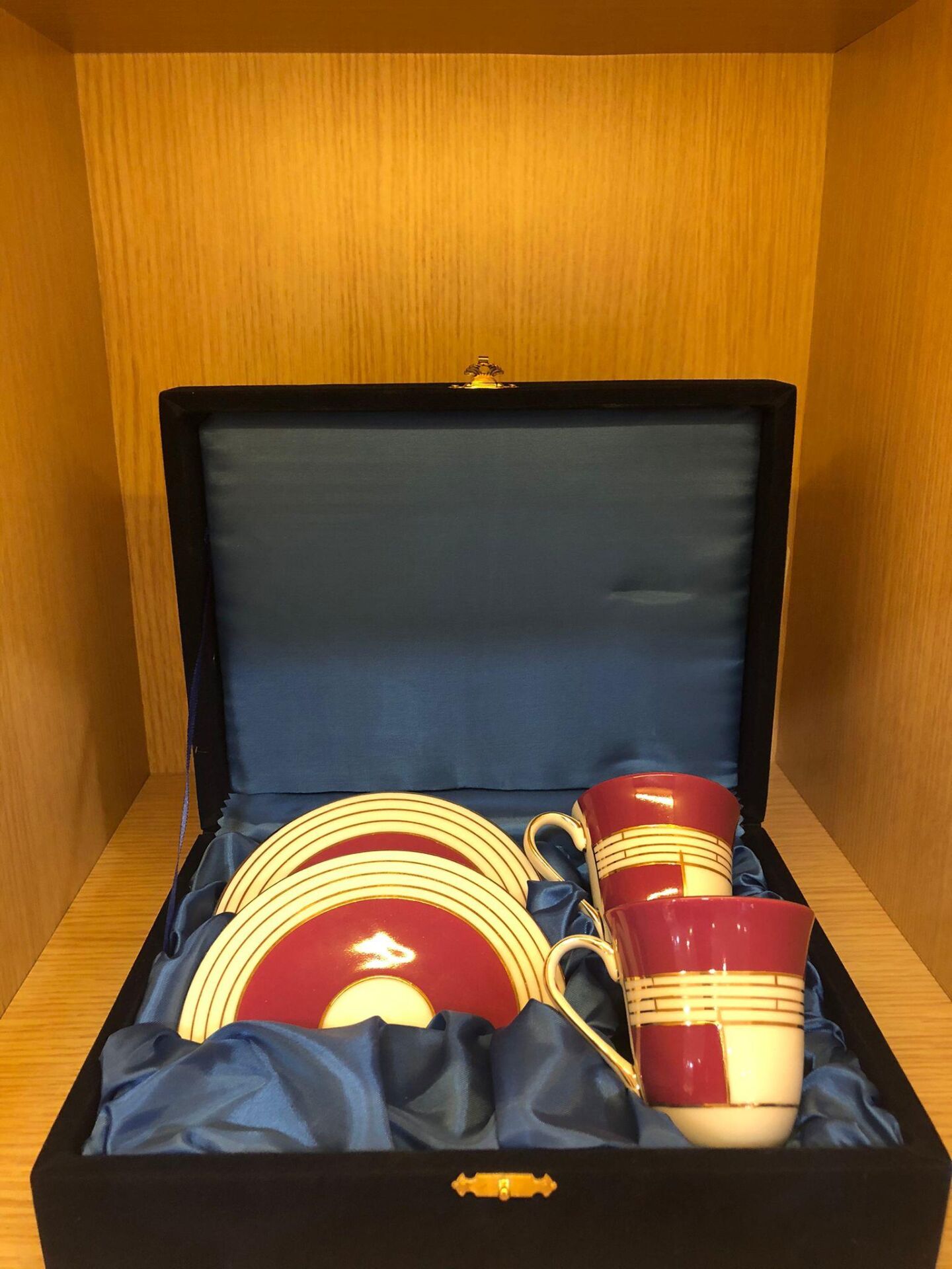 Güral Porselen El Dekoru 2 Kişilik Türk Kahve Fincan Takımı