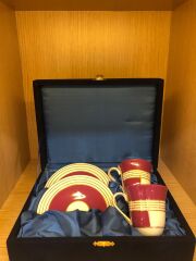 Güral Porselen El Dekoru 2 Kişilik Türk Kahve Fincan Takımı