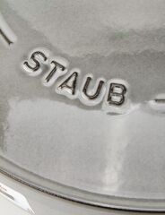 Staub Chistera Yağmur Efektli Kapaklı Döküm Tencere Grafit Gri 28 cm