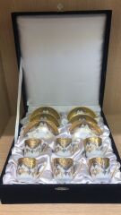 Güral Porselen El Dekoru 6 Kişilik Türk Kahve Fincan Takımı