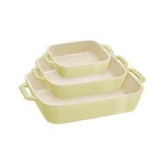 Staub Ceramique Fırın Seti 3 Parça Limon Yeşili