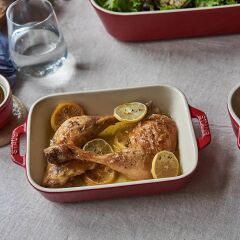 Staub Ceramique Fırın Kabı Seti 3 Parça Kırmızı