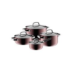 WMF FUSIONTEC MINERAL TENCERE SETİ 4P PEMBE KUARTZ