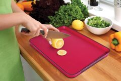 Joseph Joseph Cut&Carve™ Plus Büyük Kesme Tahtası - Kırmızı
