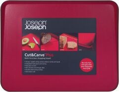 Joseph Joseph Cut&Carve™ Plus Büyük Kesme Tahtası - Kırmızı