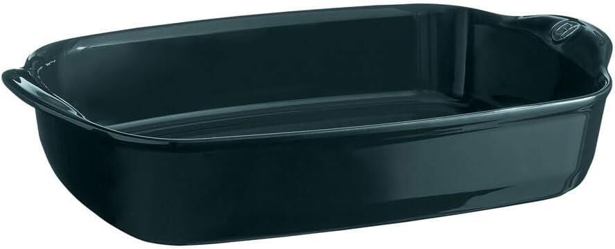 Emile Henry Fırın Kabı Dikdörtgen 42,5 x 28 cm Yeşil/Cedar