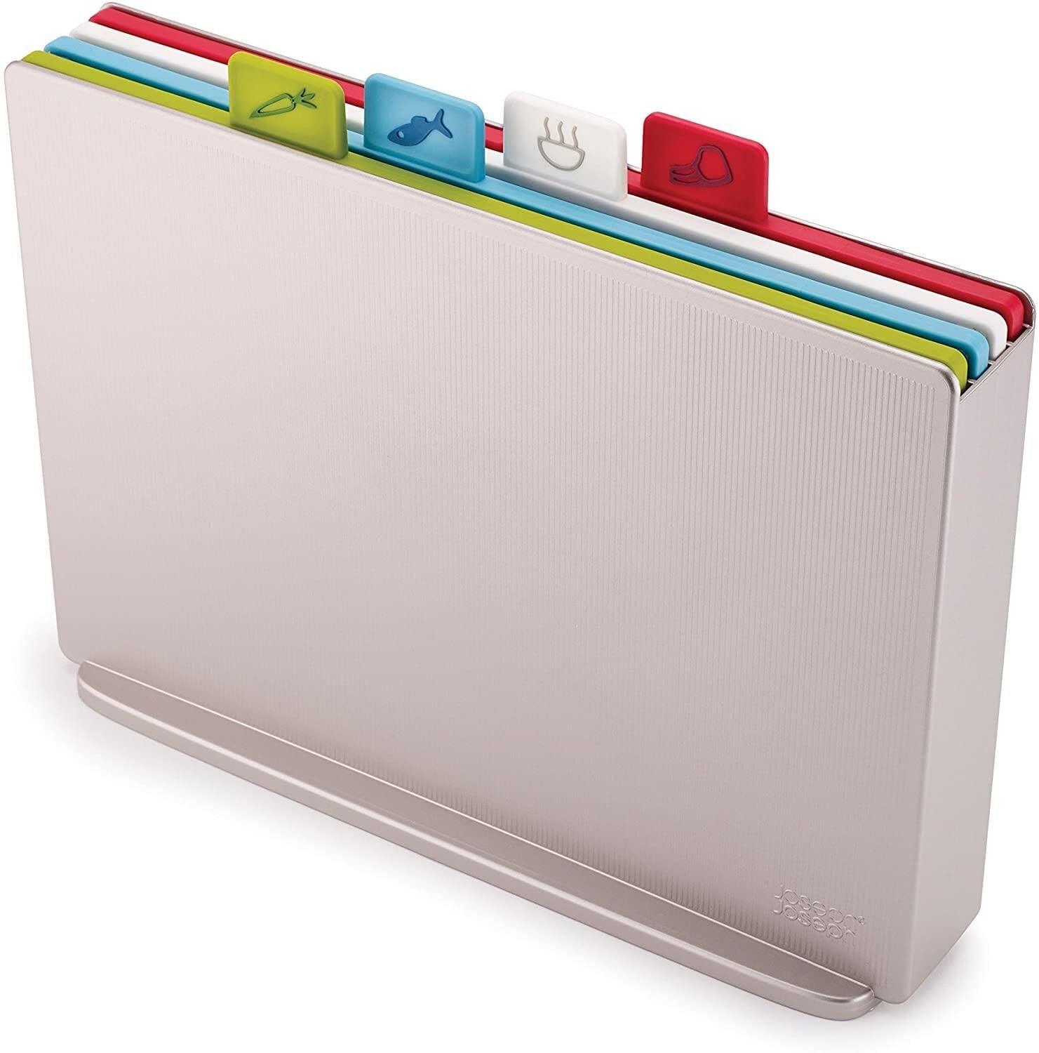 Joseph Joseph Index™ Büyük Kesme Tahtası Seti - Gümüş