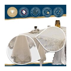 Nazik Home Clara Masa Örtüsü Bej