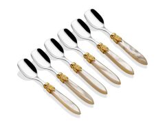 RİVADOSSİ 6 PARÇA DONDURMA KAŞIK SETİ ALTIN TOKA