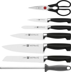 Zwilling Four Star Blok Bıçak Seti 8 Parça  Özel Formül Çelik