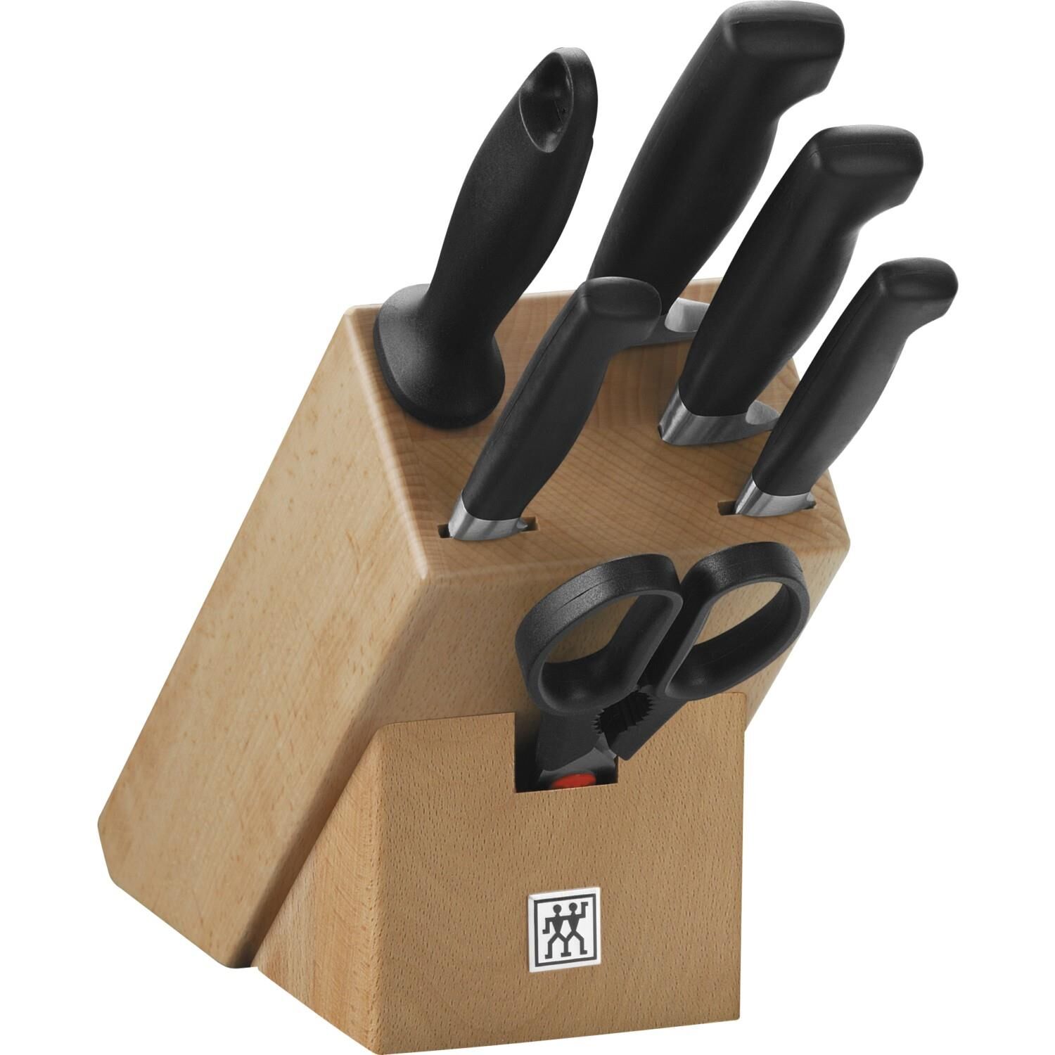 Zwilling Four Star Blok Bıçak Seti Kayın Ağacı 7 Parça