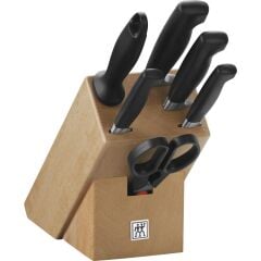 Zwilling Four Star Blok Bıçak Seti Kayın Ağacı 7 Parça
