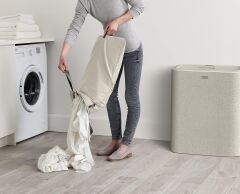 Joseph Joseph Tota 90 L Trio 3 Bölmeli Çamaşır Ayırma Sepeti Ekru