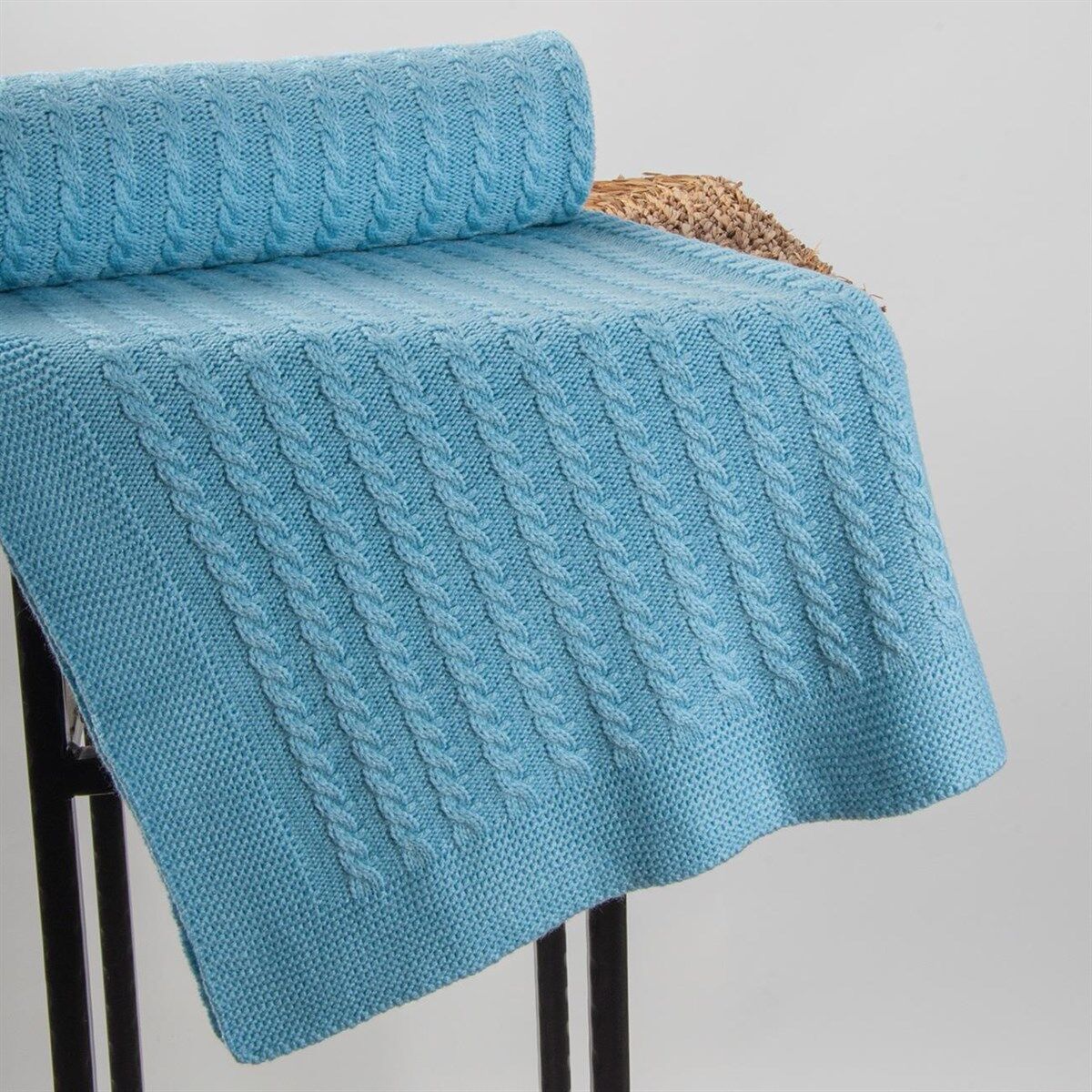 NAZİK HOME FUNNY MAVİ BEBEK BATTANİYESİ