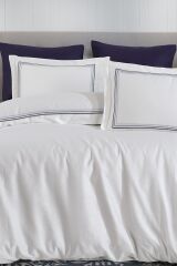 NAZİK HOME TREND LACİVERT NEVRESİM TAKIMI ÇK