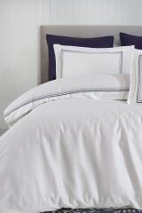 NAZİK HOME TREND LACİVERT NEVRESİM TAKIMI ÇK