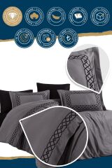 NAZİK HOME VİENZA ANTRASİT NEVRESİM TAKIMI ÇK