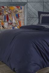 NAZİK HOME VİENZA LACİVERT NEVRESİM TAKIMI ÇK