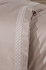 NAZİK HOME DOLCE VİZON-KREM NEVRESİM TAKIMI ÇK