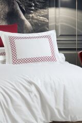 NAZİK HOME DOLCE KREM-BORDO NEVRESİM TAKIMI ÇK