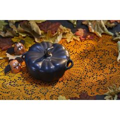 Staub Ceramic Cocotte Balkabağı Siyah Tencere 12 cm 500 ml